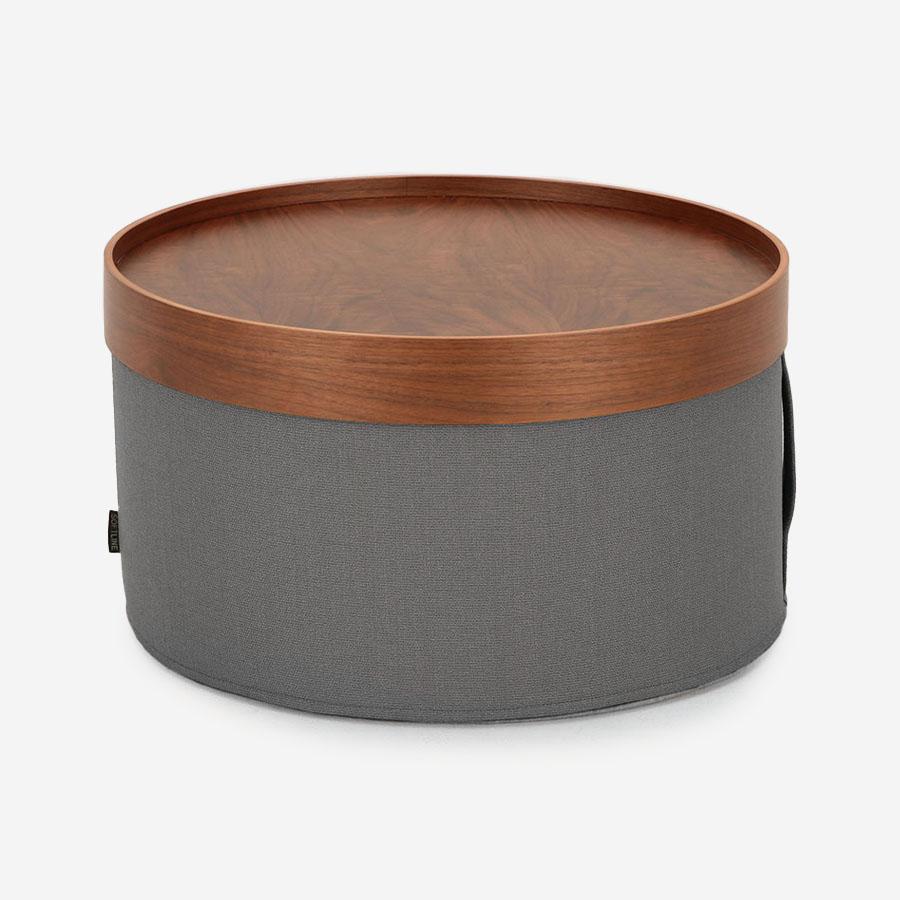 DRUMS POUF Gray Diameter 60 SOFTLINE