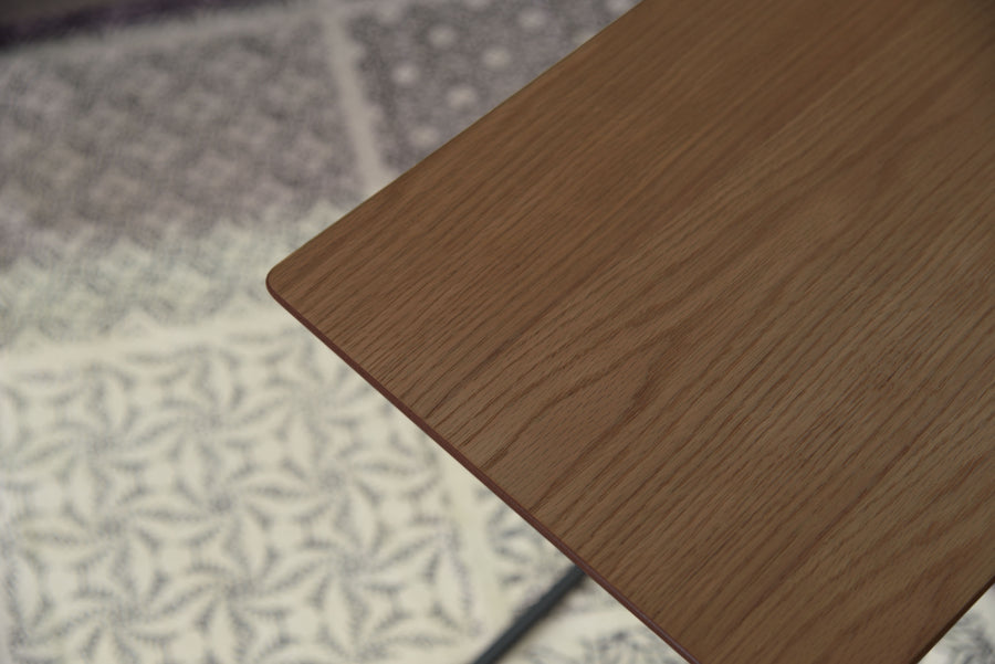 アーロン サイドテーブル ブラウン