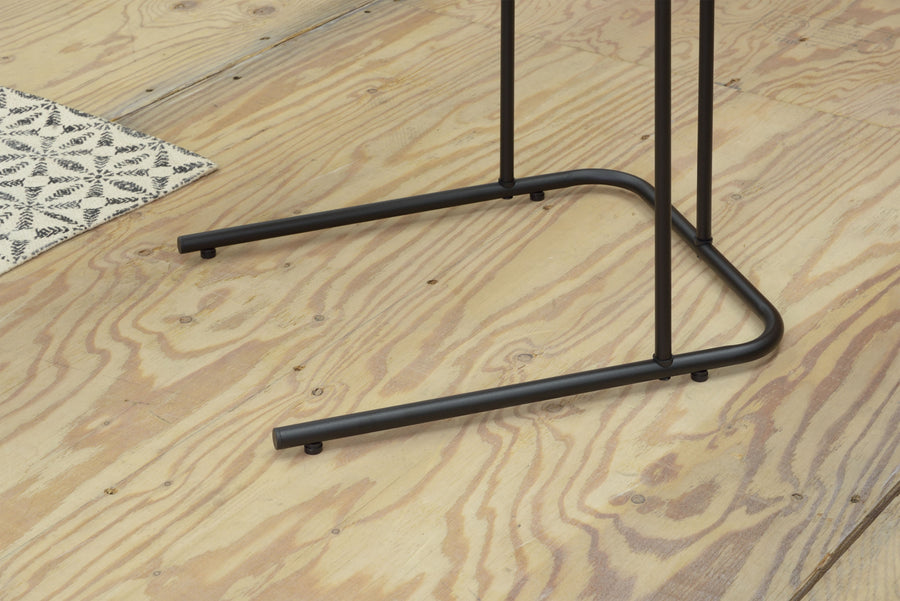 アーロン サイドテーブル ブラウン