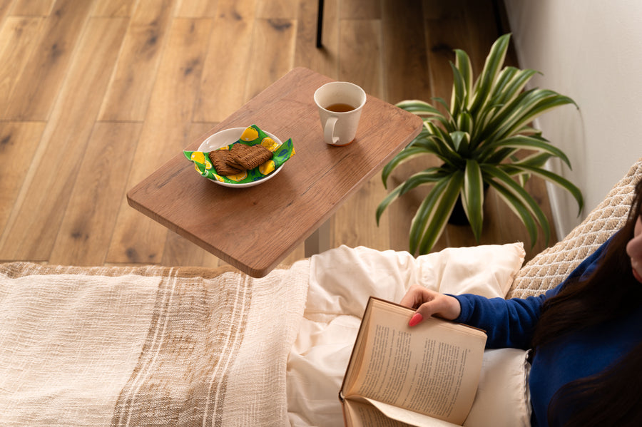 Lift-up side table, natural