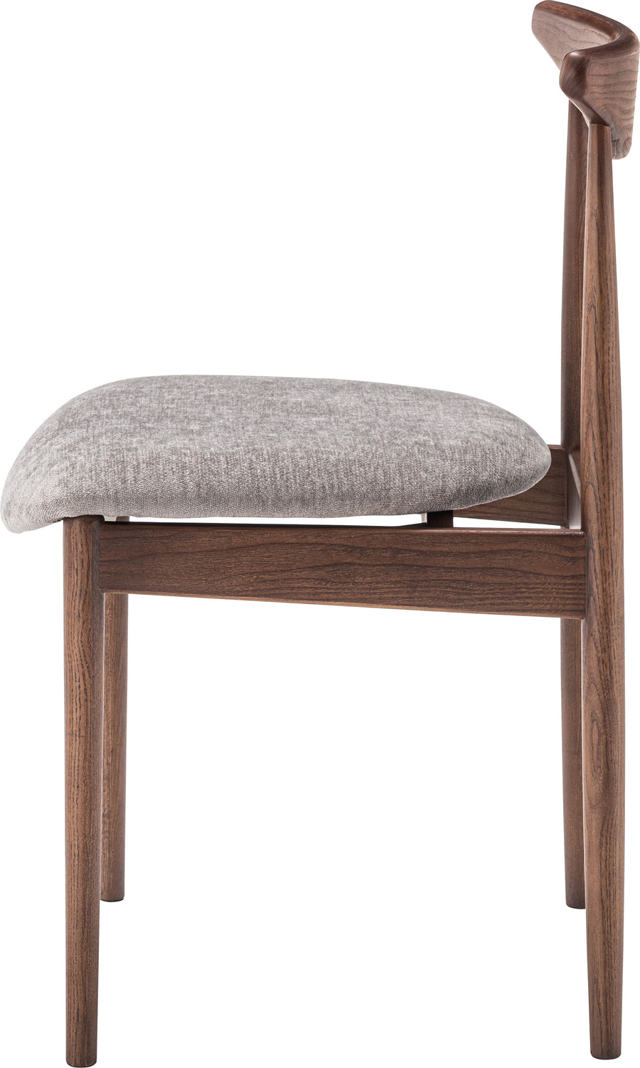 Dill Dining Chair Brown Frame Grey