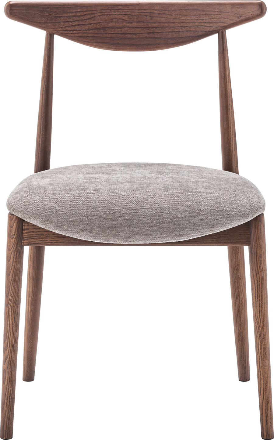 Dill Dining Chair Brown Frame Grey