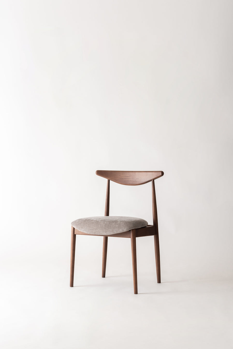 Dill Dining Chair Brown Frame Grey