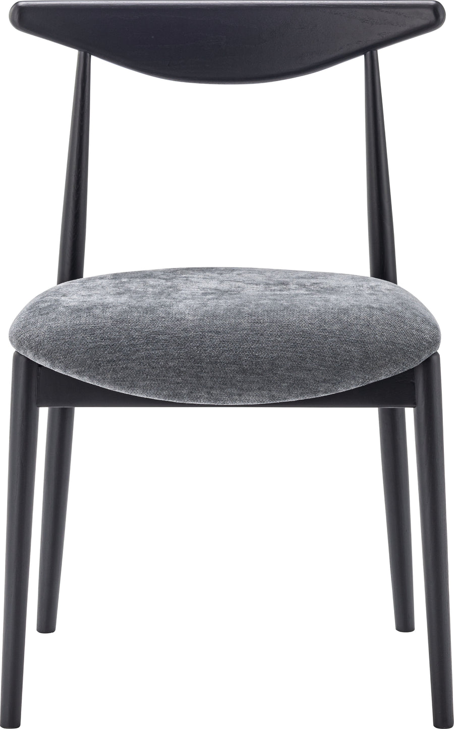 Dill Dining Chair Black Frame Dark Grey