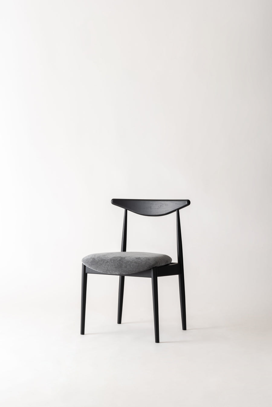 Dill Dining Chair Black Frame Dark Grey