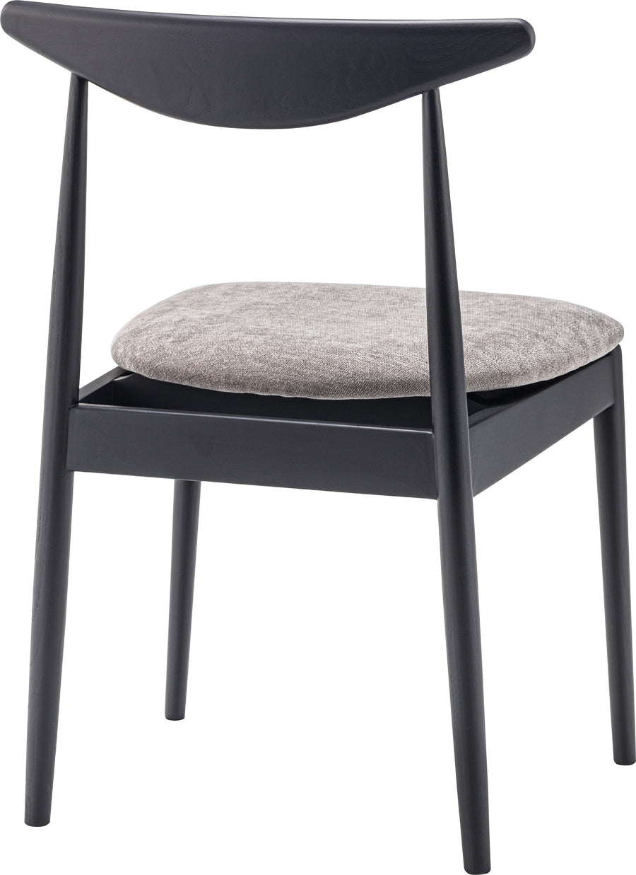 Dill Dining Chair Black Frame Grey