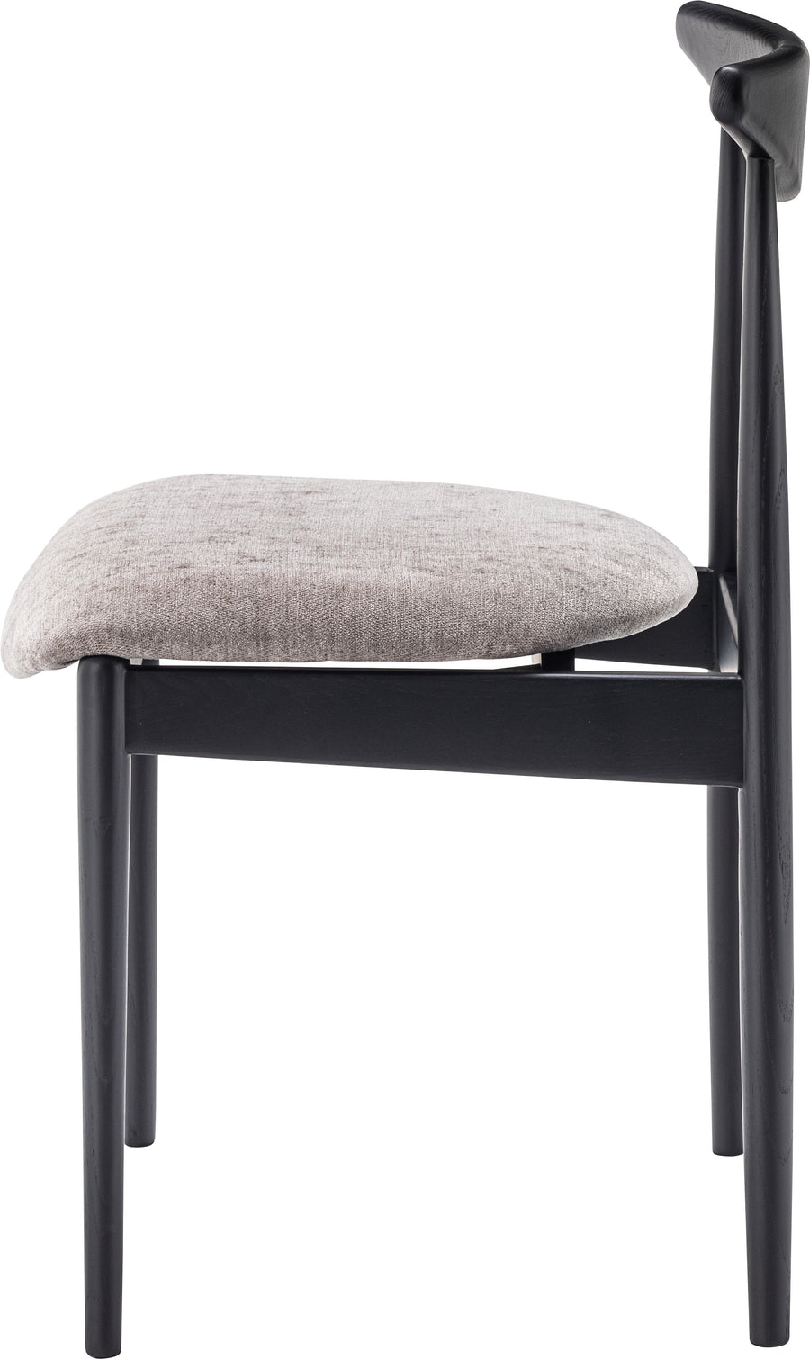 Dill Dining Chair Black Frame Grey