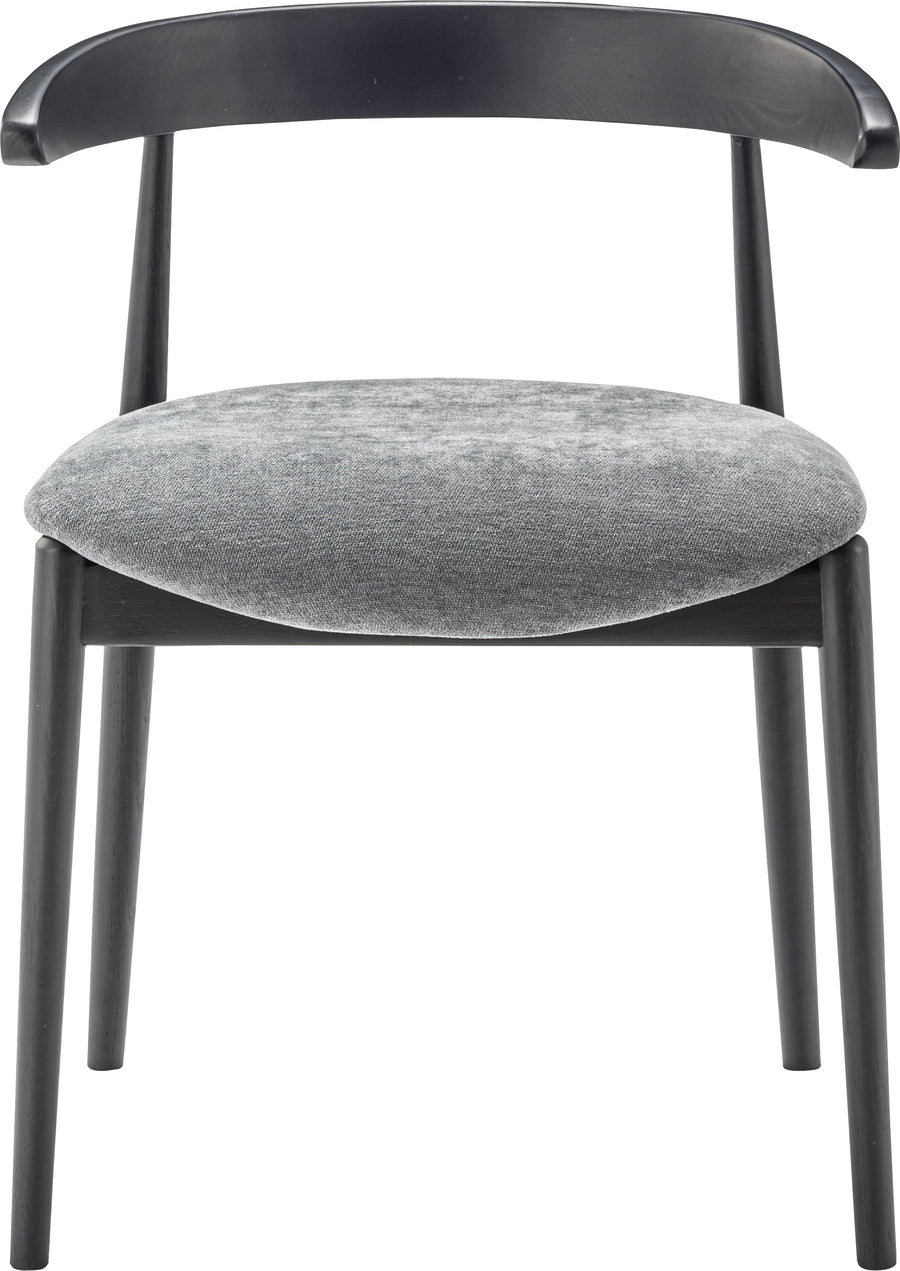 Marsh Dining Chair Black Frame Dark Grey