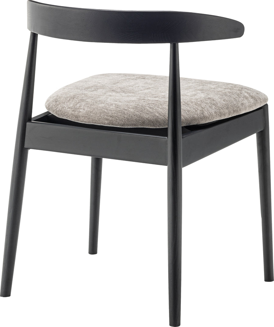 Marsh Dining Chair Black Frame Grey