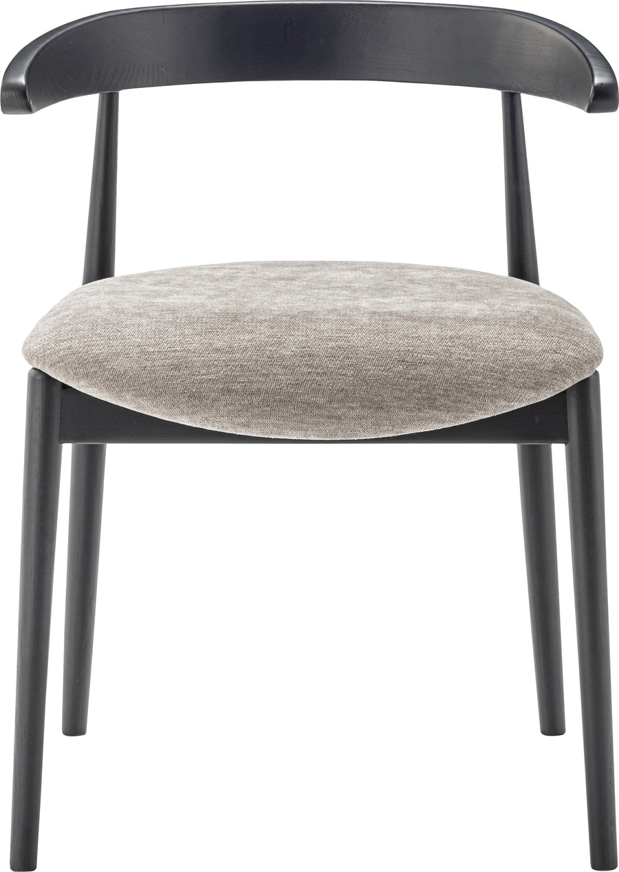 Marsh Dining Chair Black Frame Grey