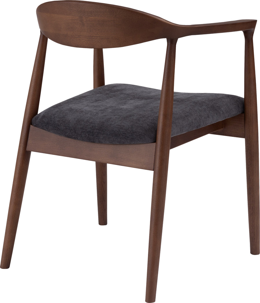 Mallow Dining Chair, Brown Frame, Beige