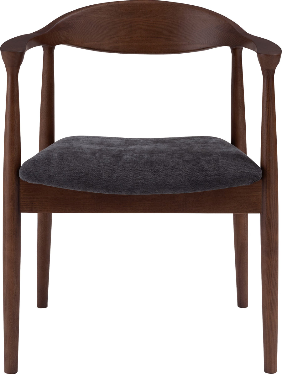 Mallow Dining Chair, Brown Frame, Beige