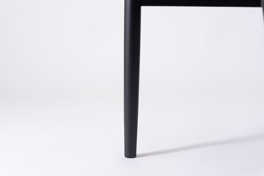 Mallow Dining Chair, Black Frame, Grey