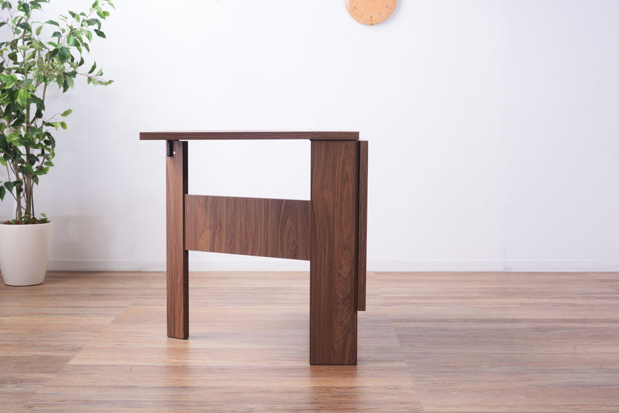 Folding dining table brown