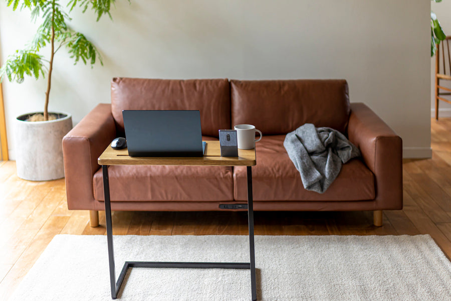 Sofa table for teleworking