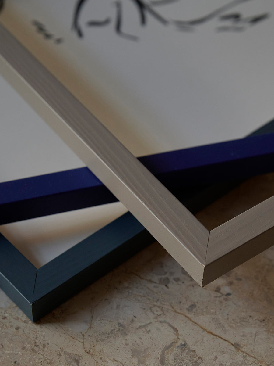 THE POSTER CLUB Blue Wood Frame A2 - MIRUMU