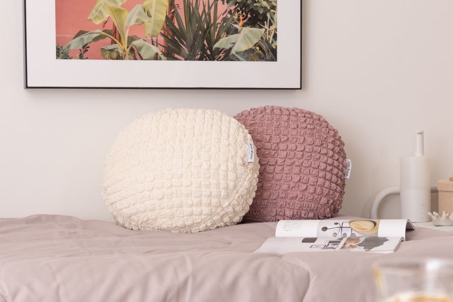 Cooling Round Cushion Ivory