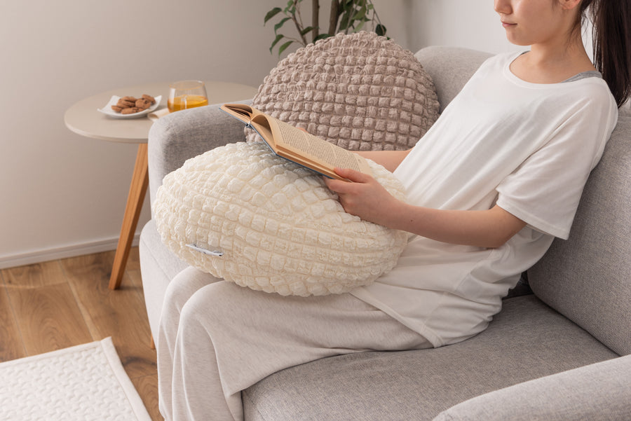 Cooling Round Cushion Ivory