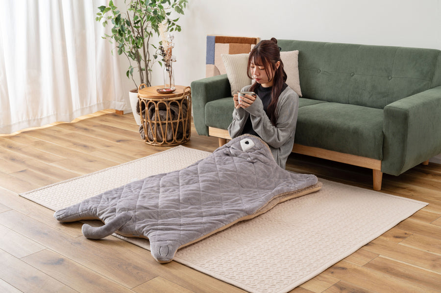 アニマルサンドクッション グレー