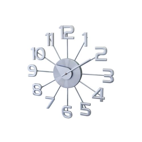 George Nelson Ferris Wall Clock Silver