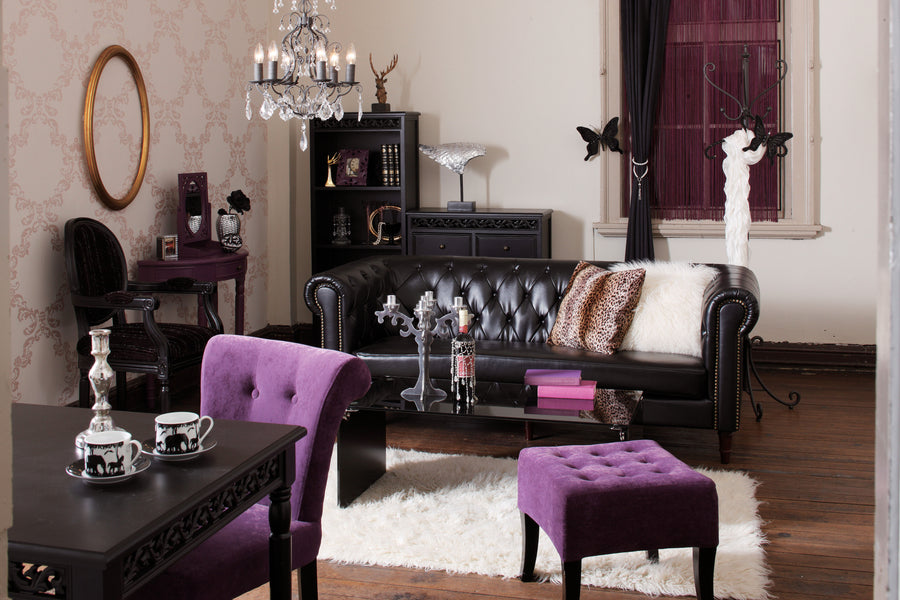 フェリーニ 2人掛 ブラック