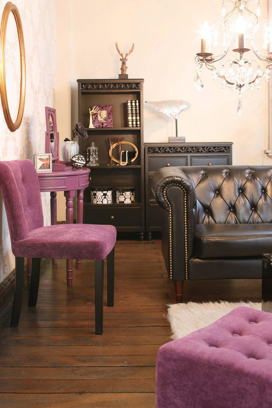 フェリーニ 2人掛 ブラック