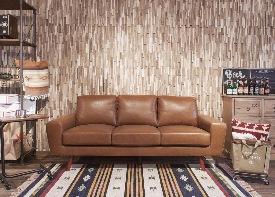 ジェネラル 3人掛け ブラウン