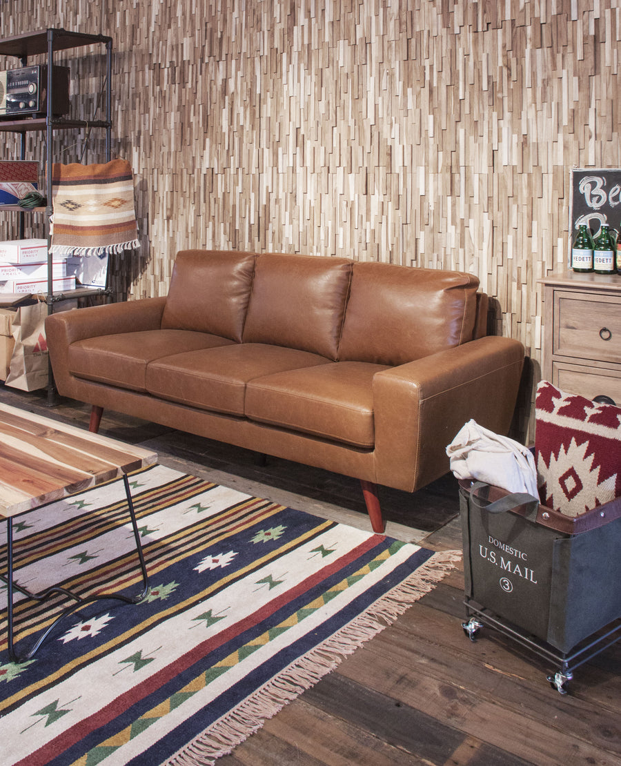 ジェネラル 3人掛け ブラウン