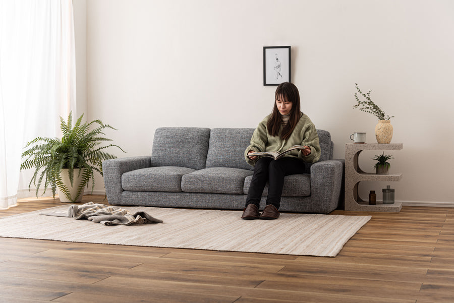 ルシア 3人掛 グレー