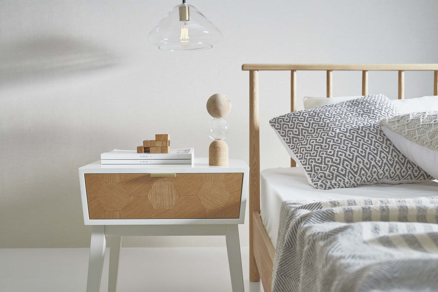 ナイトテーブル ホワイト