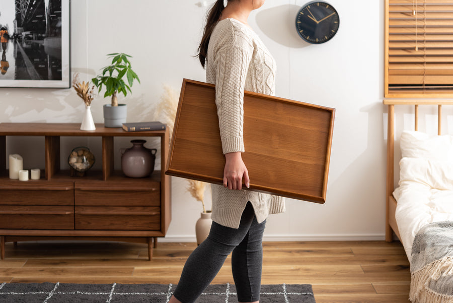 Folding Tray Table, Brown