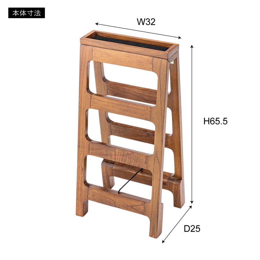 シューズラック3段 ホワイト