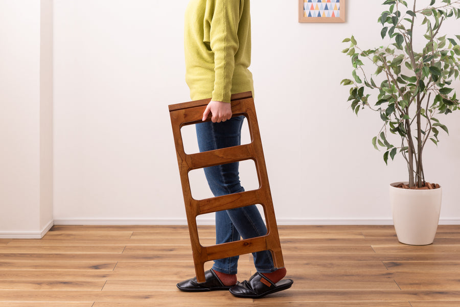 シューズラック4段 ブラウン