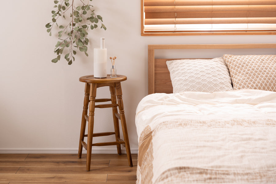 オーバルハイスツール ブラウン