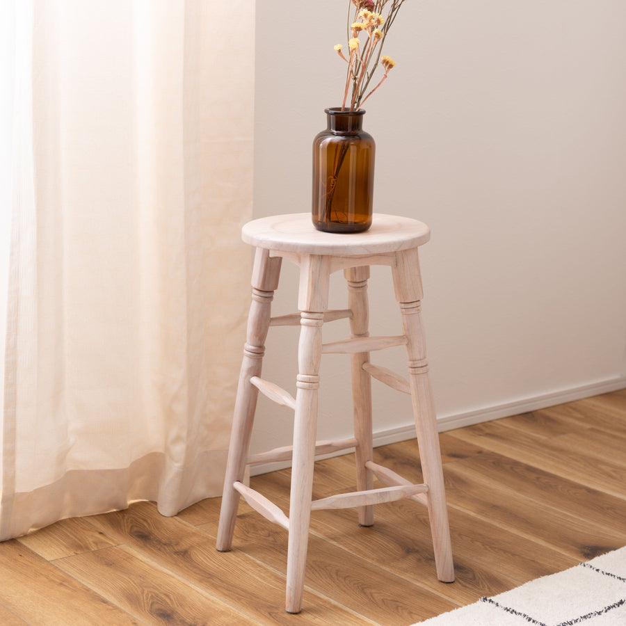 オーバルハイスツール ホワイト