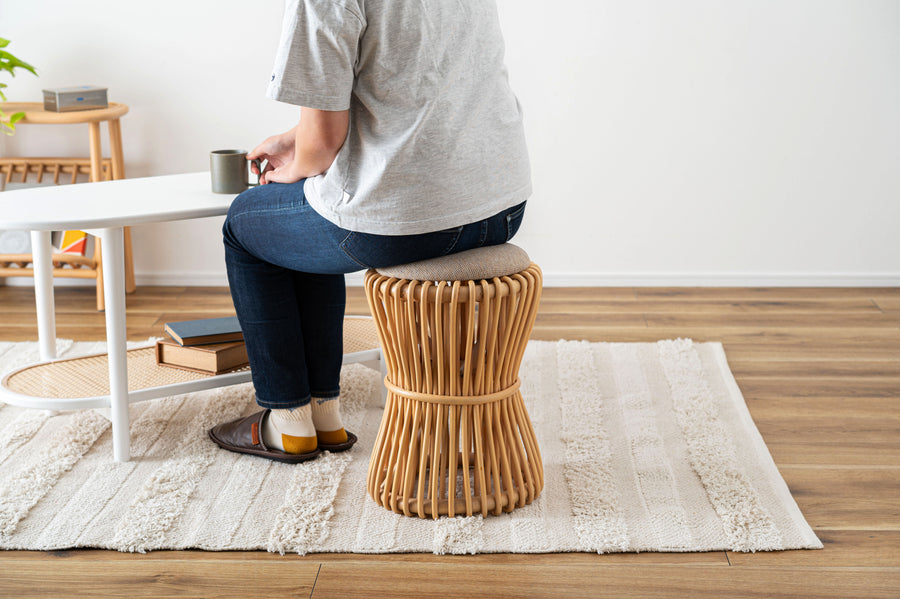 ラウンドスツール ナチュラル