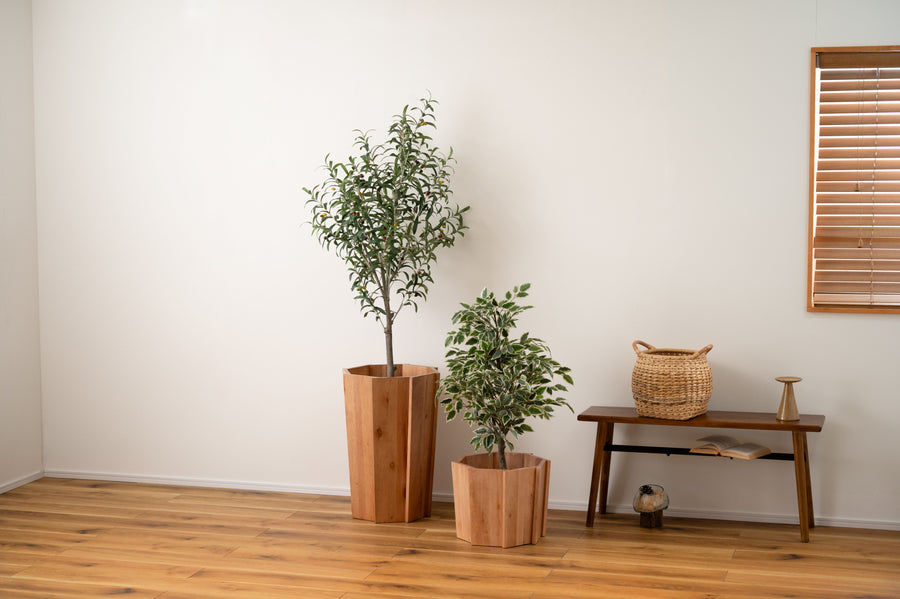 Wood Planter S Natural