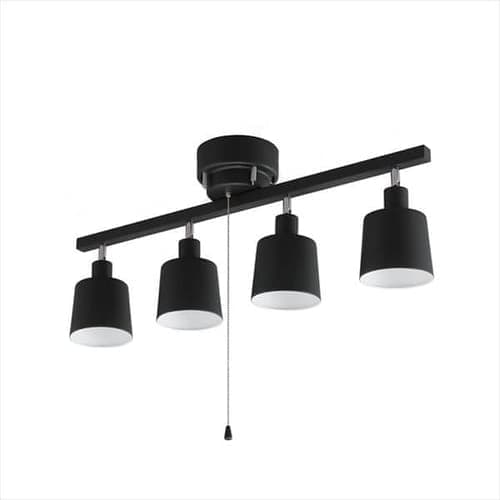 4-light ceiling light, straight type, pull switch type, E26