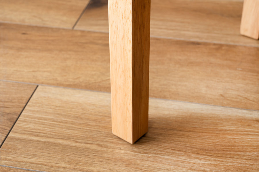 Stool with storage, natural