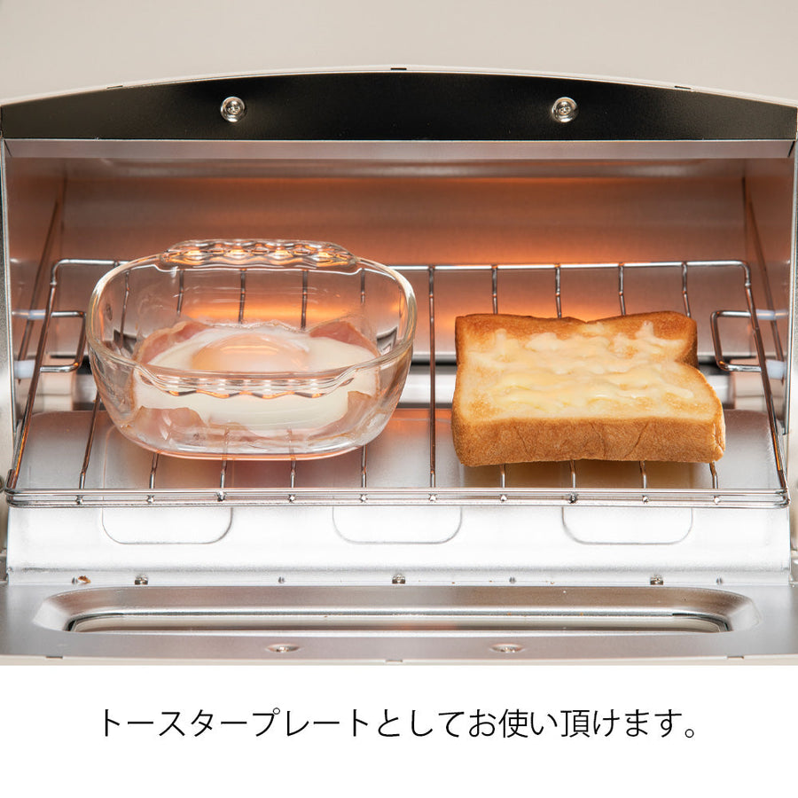 Heat-resistant glass toaster plate 400