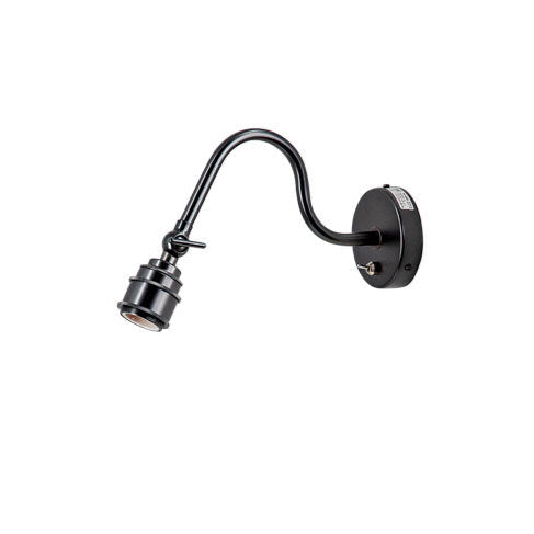 1 Light Wall Light Black