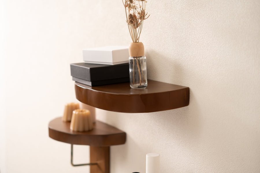 Wall shelf, brown