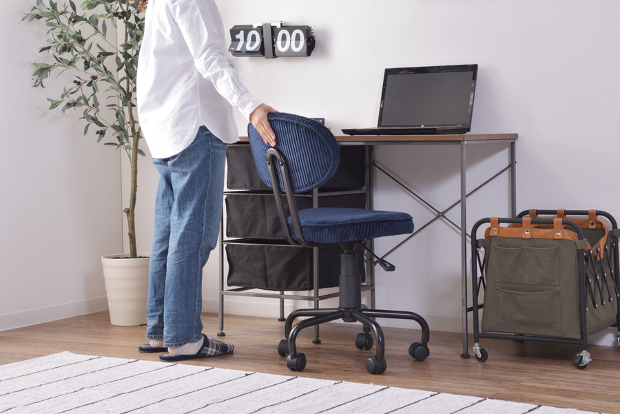 Blue desk chair