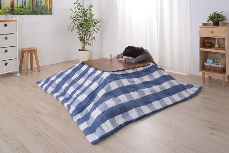 Thin Kotatsu Blanket, Square, Blue