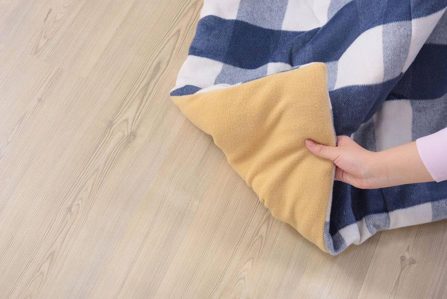 Thin Kotatsu Blanket, Square, Blue