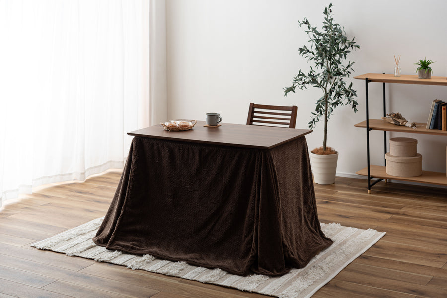 ダイニング用 こたつ布団 ブラウン