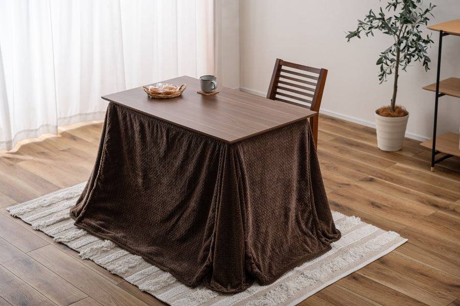 ダイニング用 こたつ布団 ブラウン