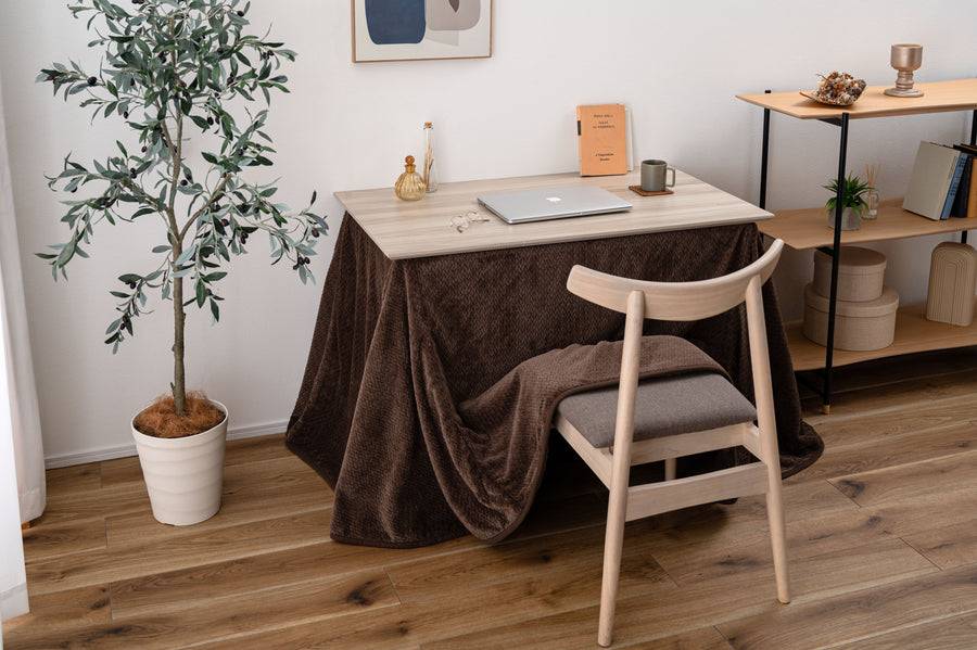 ダイニング用 こたつ布団 ブラウン