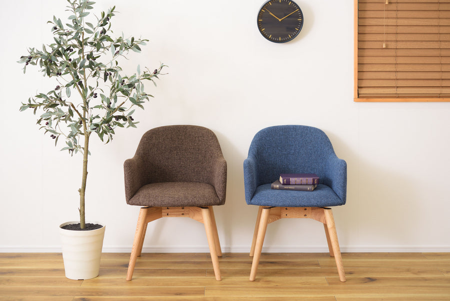 Carameli Swivel Chair Blue