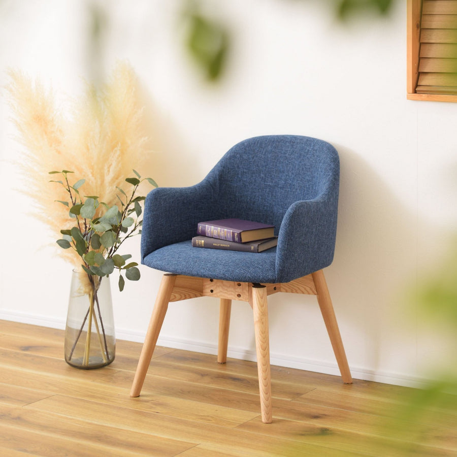 Carameli Swivel Chair Blue